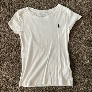 white polo t-shirt